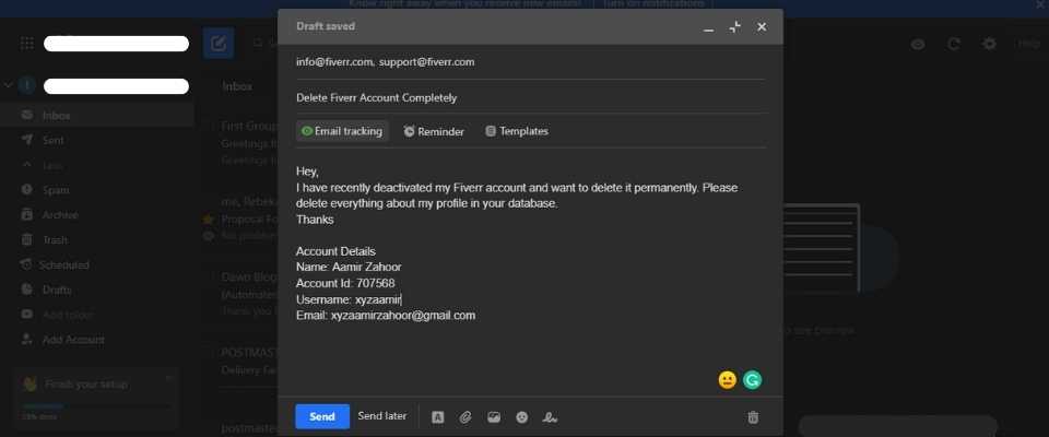 How To Delete Fiverr Account 2