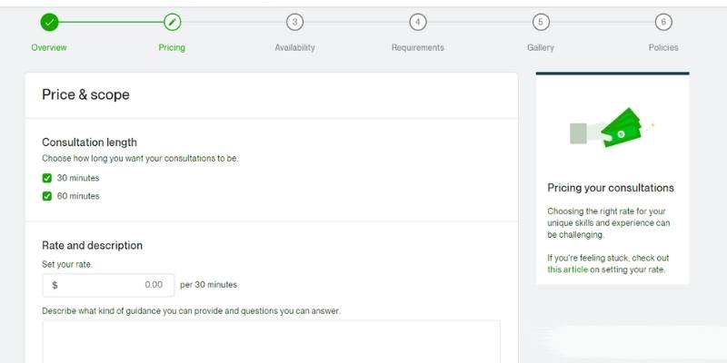 Upwork Virtual Consultation