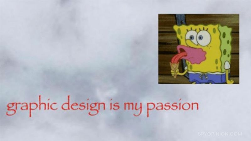 Graphic Design Is My Passion Meme Spongebob