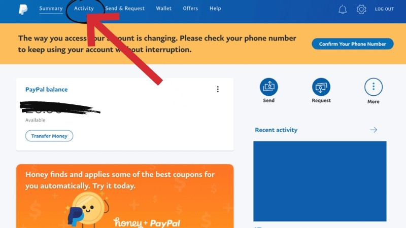 How To Cancel PayPal Payment Step 1