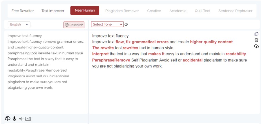 Paraphrasing tool ParaphrasingTool AI