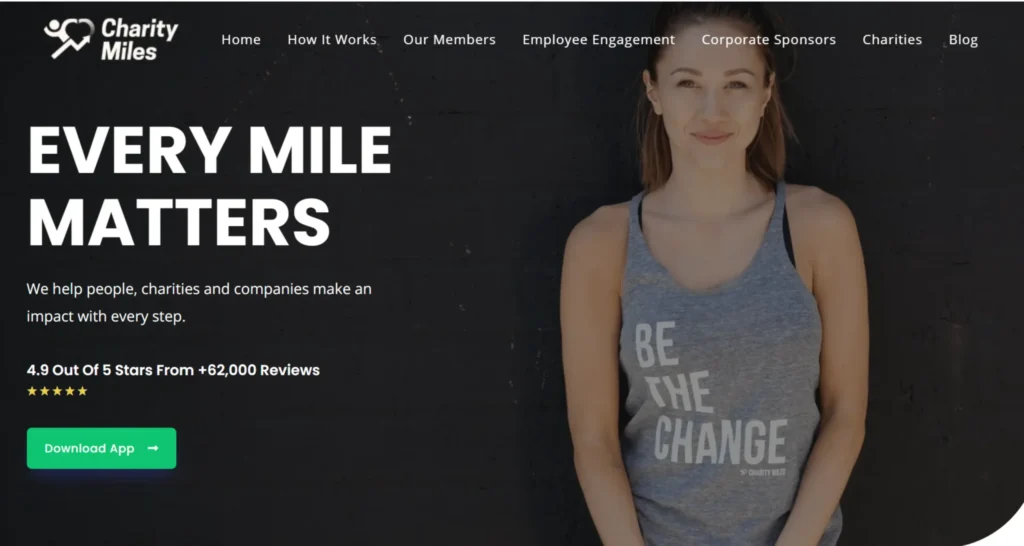 Charity Miles Walking App