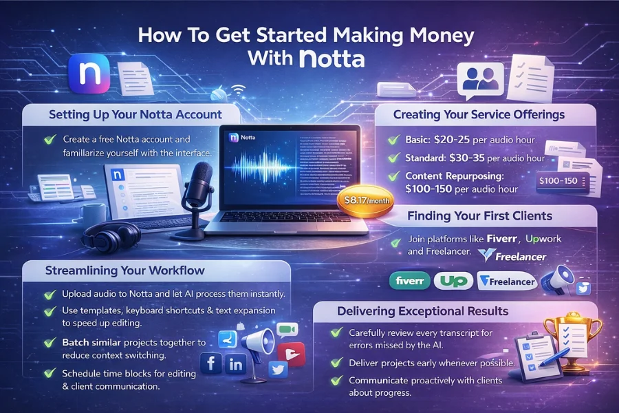 How to get started to make money with Notta